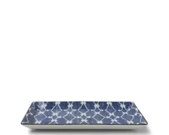 Aizome Hishi Rectangle Plate