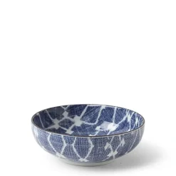 Aizome Hishi 5" Shallow Bowl