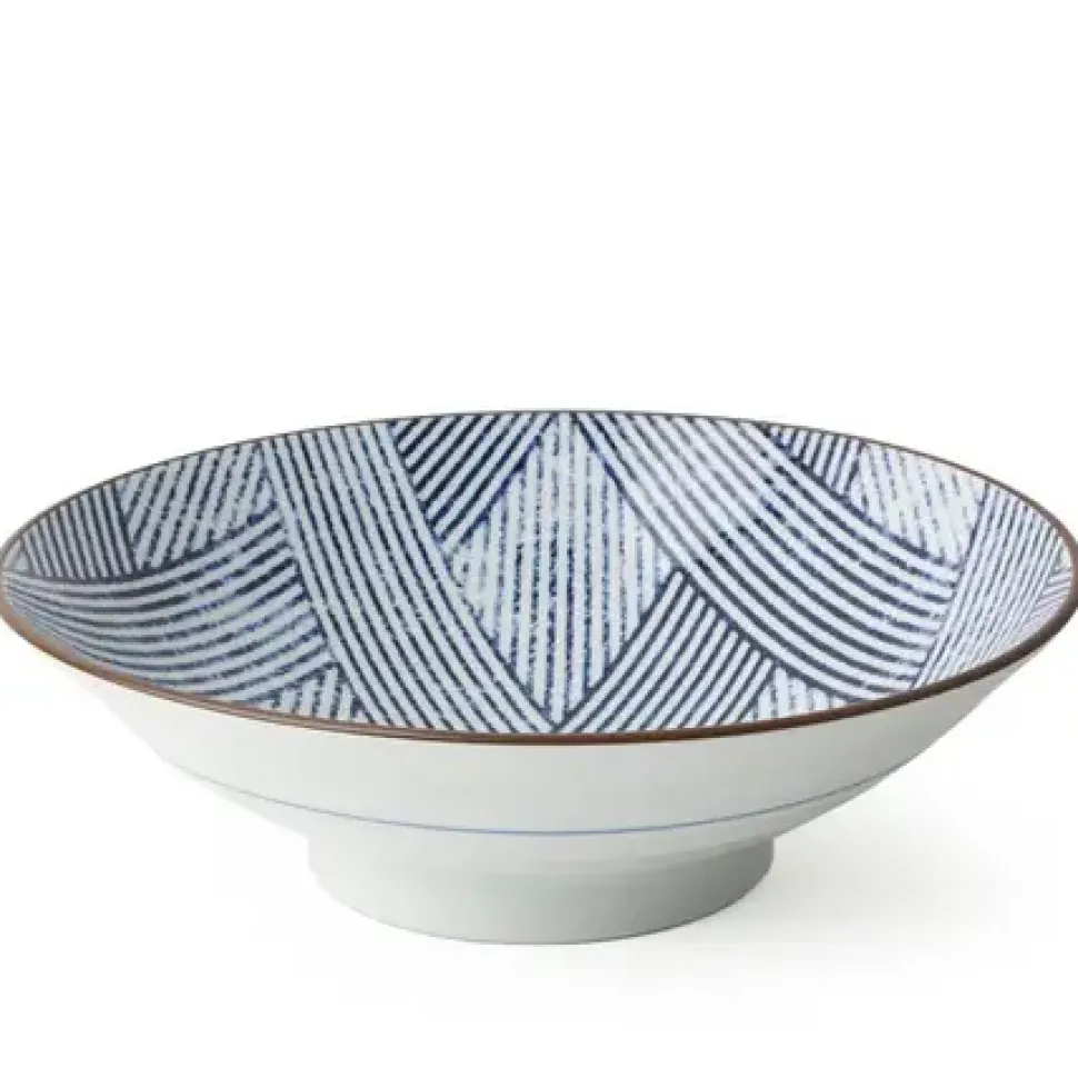 Aizome Shima Ami 9.75" Serving Bowl