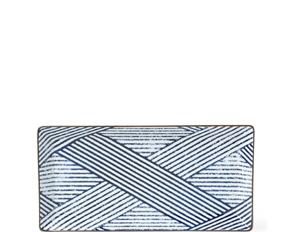 Aizome Shima Rectangle Plate