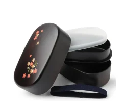 Bento Set Woodgrain Sakura Blossom