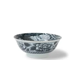 Black Ko-Imari Carp Bowl 8-1/4"