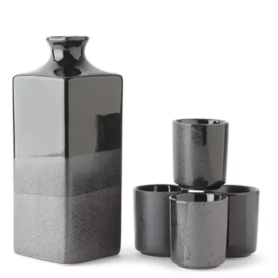 Black Ombre Sake Set