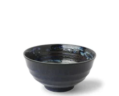 Blue Black Swirl 6.75" Noodle Bowl