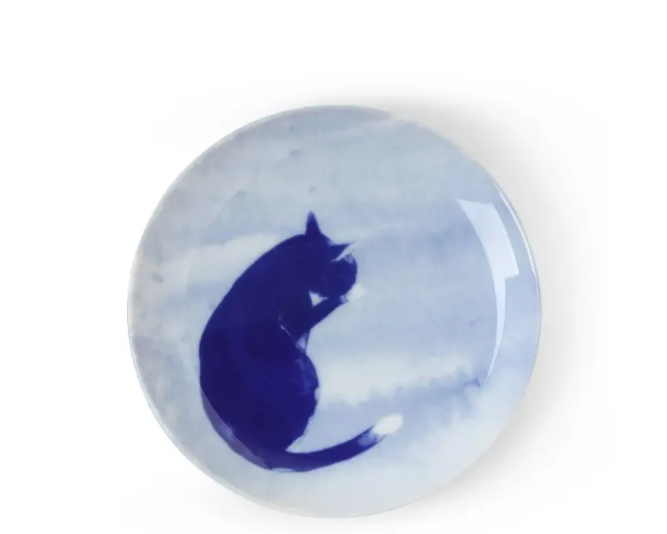 Blue Cat Grooming Plate
