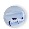Blue Cat On Side Plate