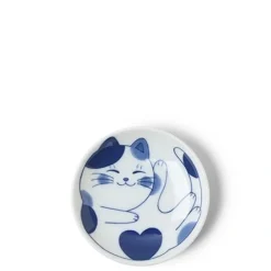 Blue Cats 3.75" Sauce Dish