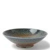 Blue Sand Crackle Bowl 9-1/2"