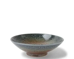 Blue Sand Crackle Bowl 9-1/2"