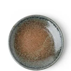 Blue Sand Crackle Plate 7-3/4"