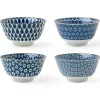 Blue & White 5" Bowl Set