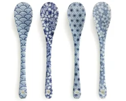 Blue & White Dessert Spoon Set