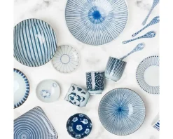 Blue & White Dessert Spoon Set