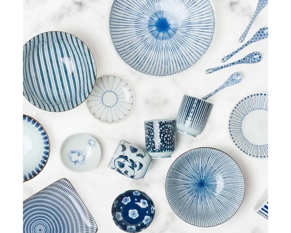 Blue & White Dessert Spoon Set