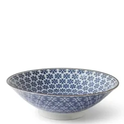 Blue & White Snowflake 9.75" Bowl