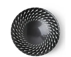 Bowl Black Choctaw Swirl 10