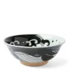 Bowl Blue Whale Waves 8"