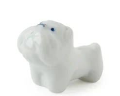 Bulldog Chopstick Rest - White