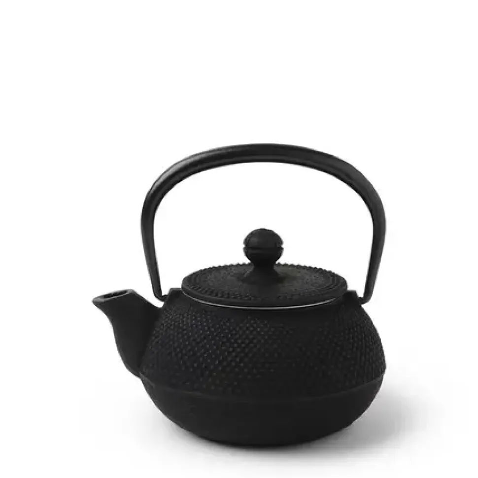 Cast Iron Teapot Black Hobnail 0.325L
