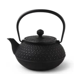 Cast Iron Teapot Black Honeycomb 0.9L