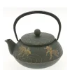 Cast Iron Teapot Bronze Goldfish