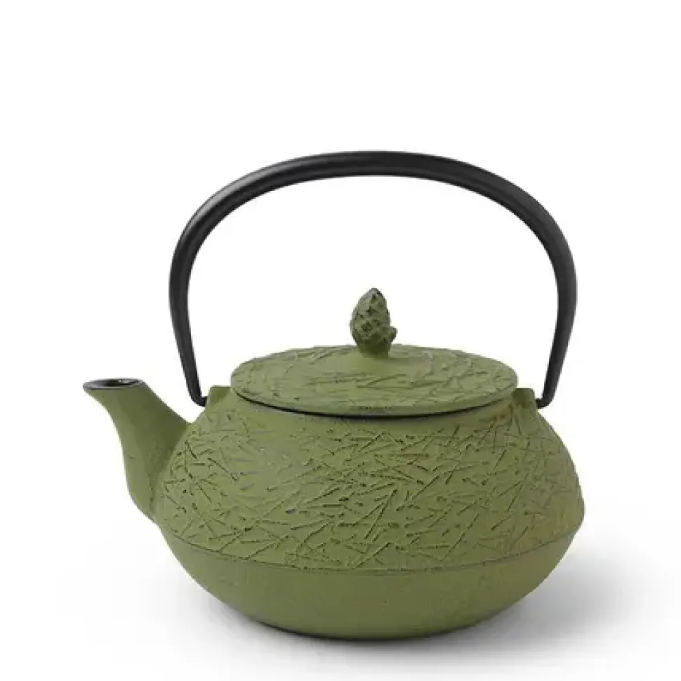 Cast Iron Teapot Grass Pine Needle 0.65L