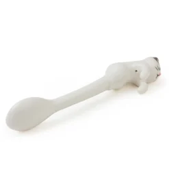Cat Hanging Spoon - White