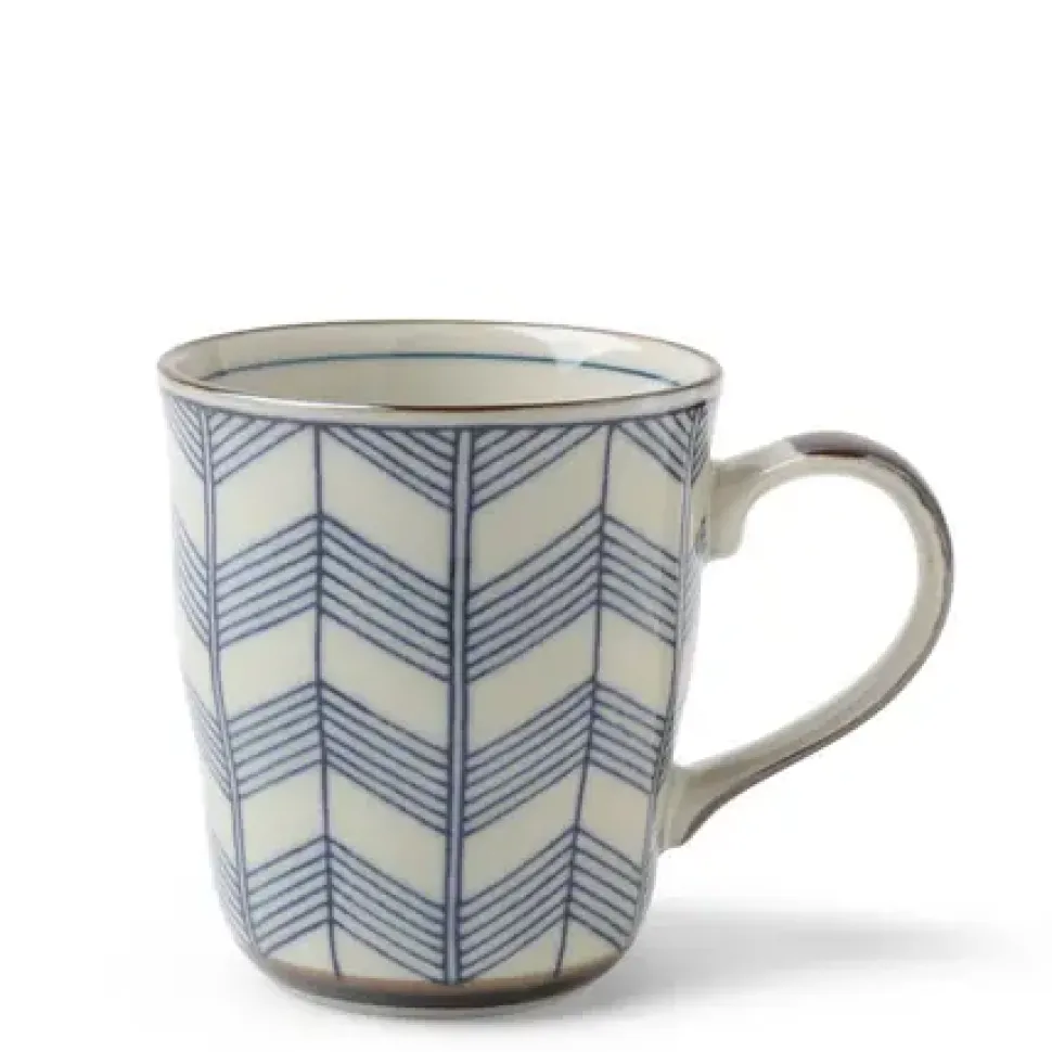 Celadon Chevron 8 Oz. Mug