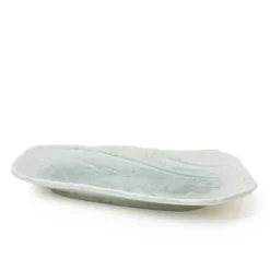 Coral Blue Rectangular Plate