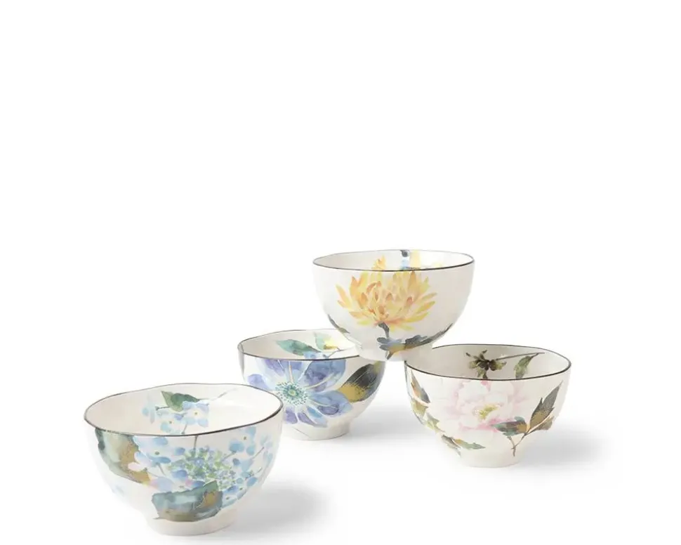 Floral Summer Rice Bowl Set