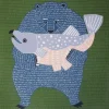 Furoshiki Bear Fish 41" Sq.