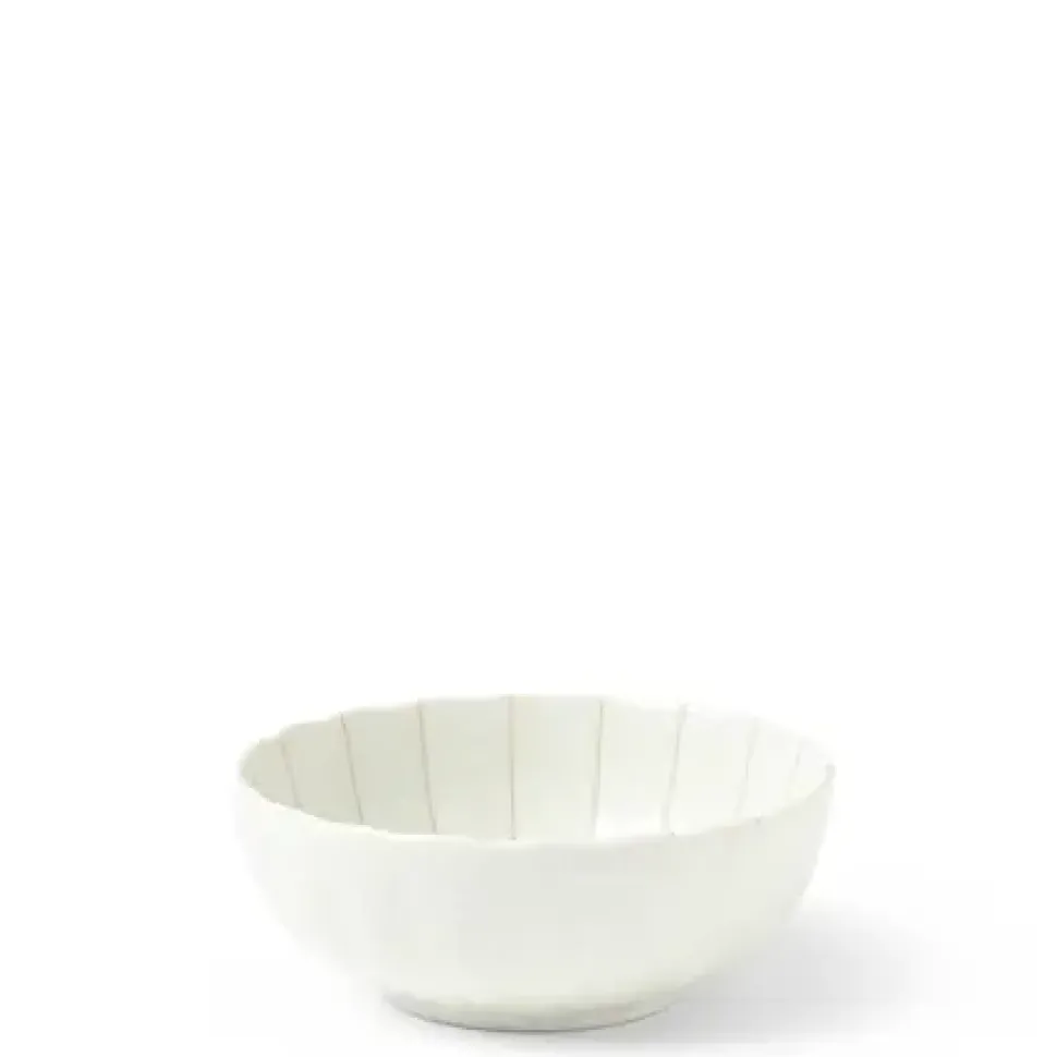 Kasa Lines White 4" Bowl