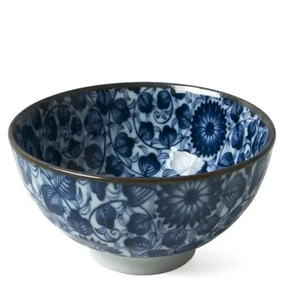 Kikuzome Karakusa 4.5" Rice Bowl