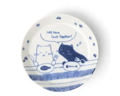 Lunch Date Cats 5-1/2" Plate