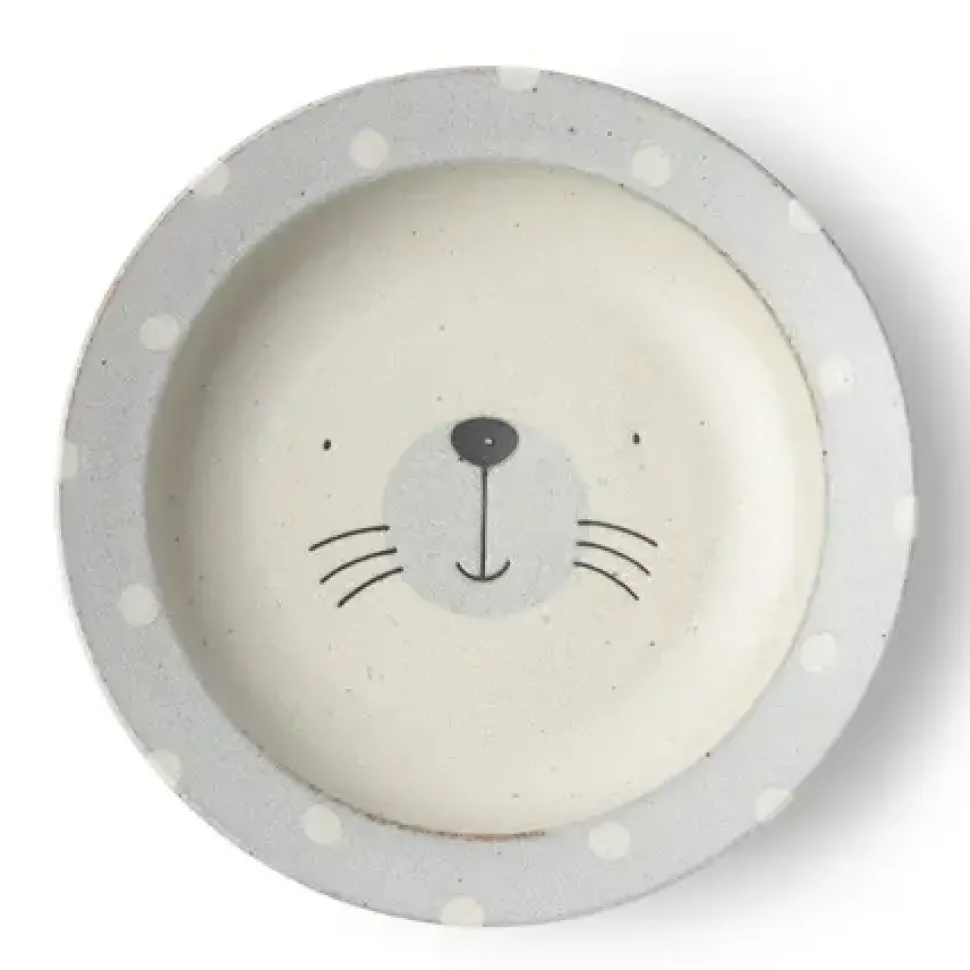 Mogu Mogu Seal Shallow Bowl 8.75"