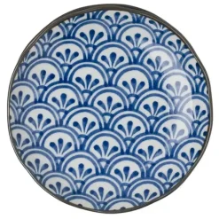 Monyou 6.5" Hana Seigaiha Plate