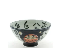 Rice Bowl Daruma Dark Blue