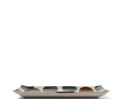Rustic Dots Rectangle Plate