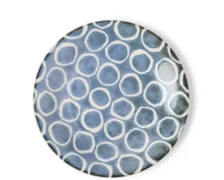 Rustic White Circles 11" Plate