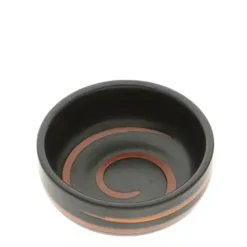 Sauce Dish Black Caramel Swirl