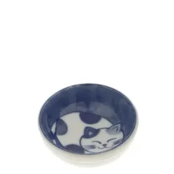 Sauce Dish Cat Nap Blue/White