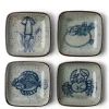 Sauce Dish 3.5" Sea Life Set/4