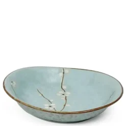 Spring Blossoms 8" X 7" Oval Bowl
