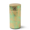 Tea Canister Gold/Green Foil Bamboo