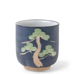 Teacup Carved Pine Tree