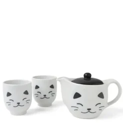 Tea Set Cat White