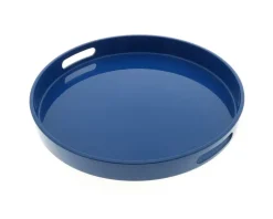 Tray Blue Round 13-1/2"